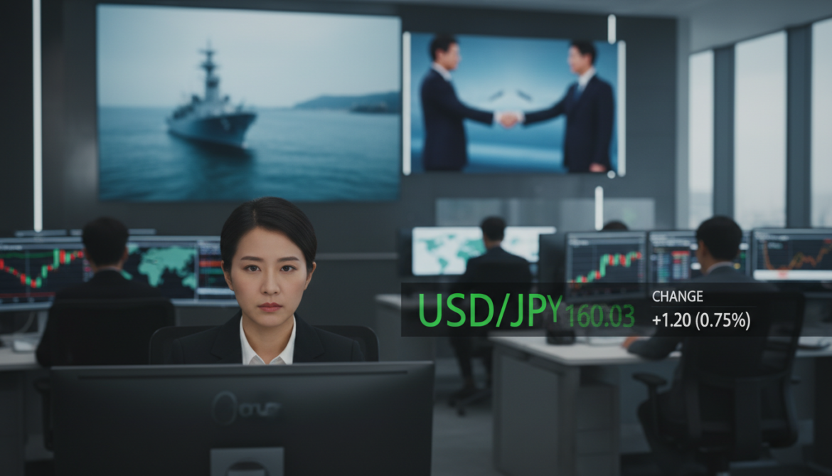 Dollar hits 160 yen amid stalled US‑Iran talks and blockade plans