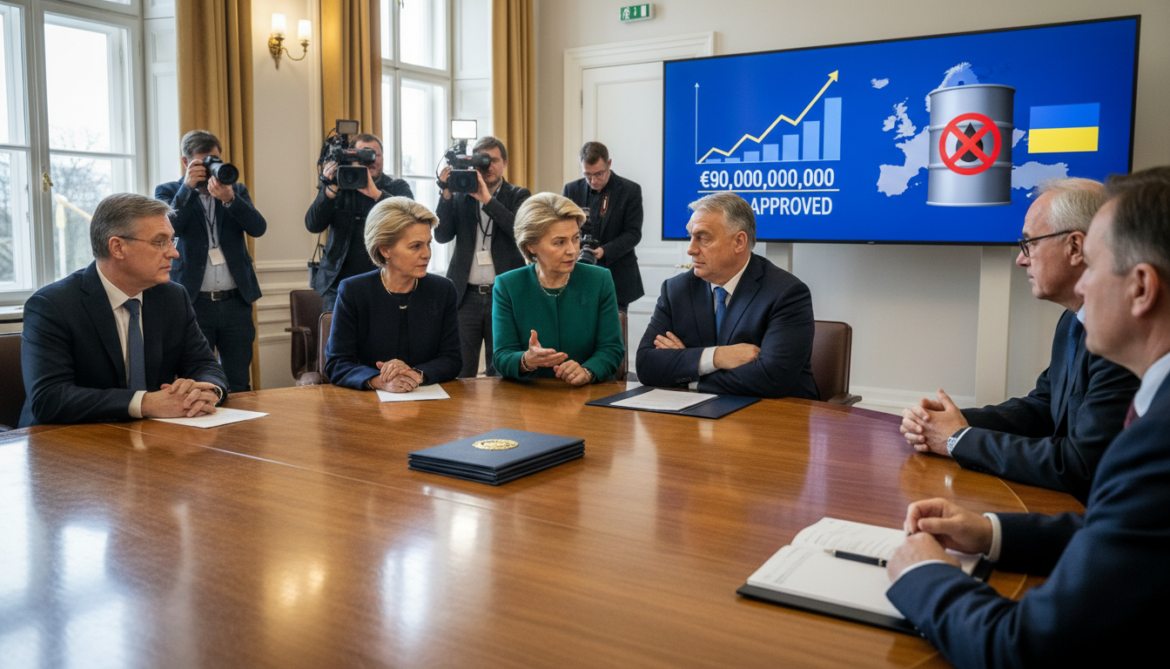 EU unanimously approves €90 billion loan to Ukraine amid Hungarian oil row