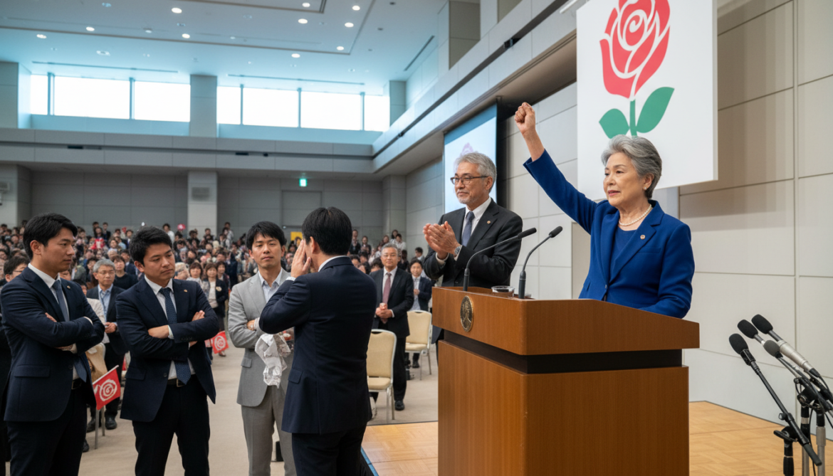 Social Democratic Party reelects Mizuho Fukushima, appoints Lasalle Ishii amid dissent