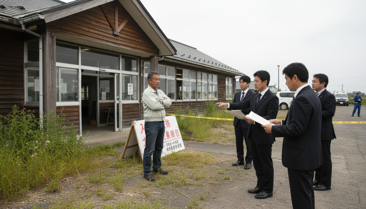 Subashiri roadside station operator accused of unlawful occupation, town threatens legal action