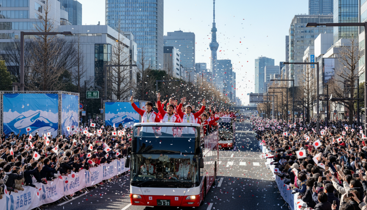 Tokyo parade honors Japan's Milano Cortina Olympic and Paralympic medalists