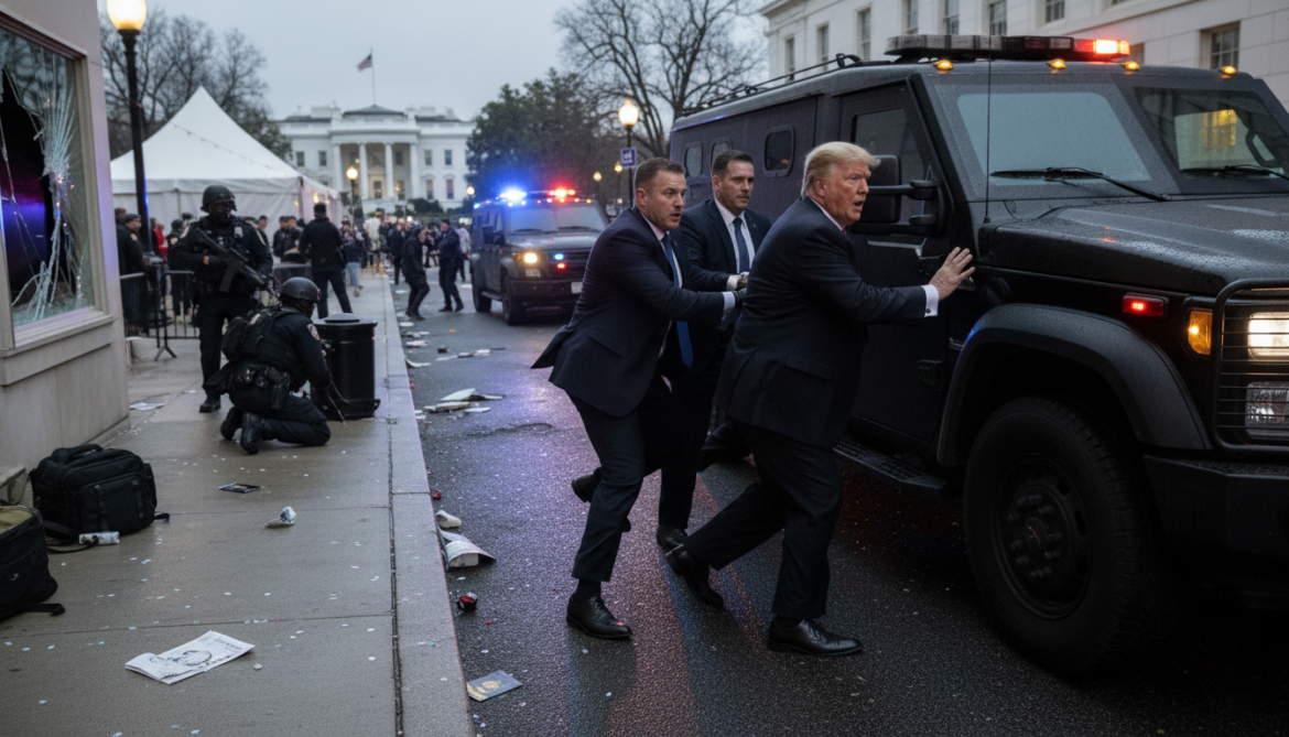 Trump Evacuated After Shooting Near White House Correspondents Dinner Raises Security Concerns