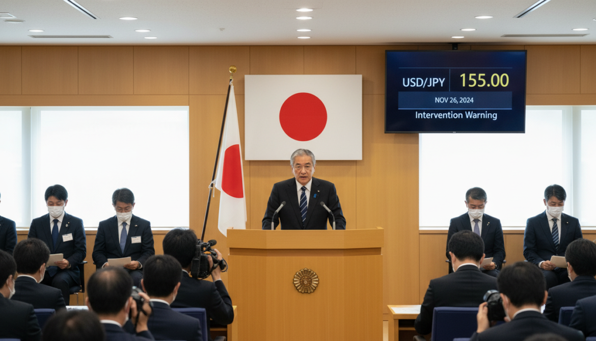 Yen surges to 155 per dollar after finance minister warns of intervention