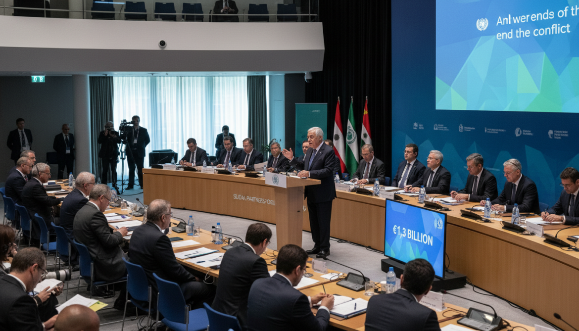 Sudan donors pledge 1.3 billion euros as Guterres urges end to war