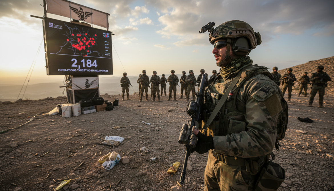 Hezbollah reports 2,184 operations targeting Israeli forces, vows fighters remain ready