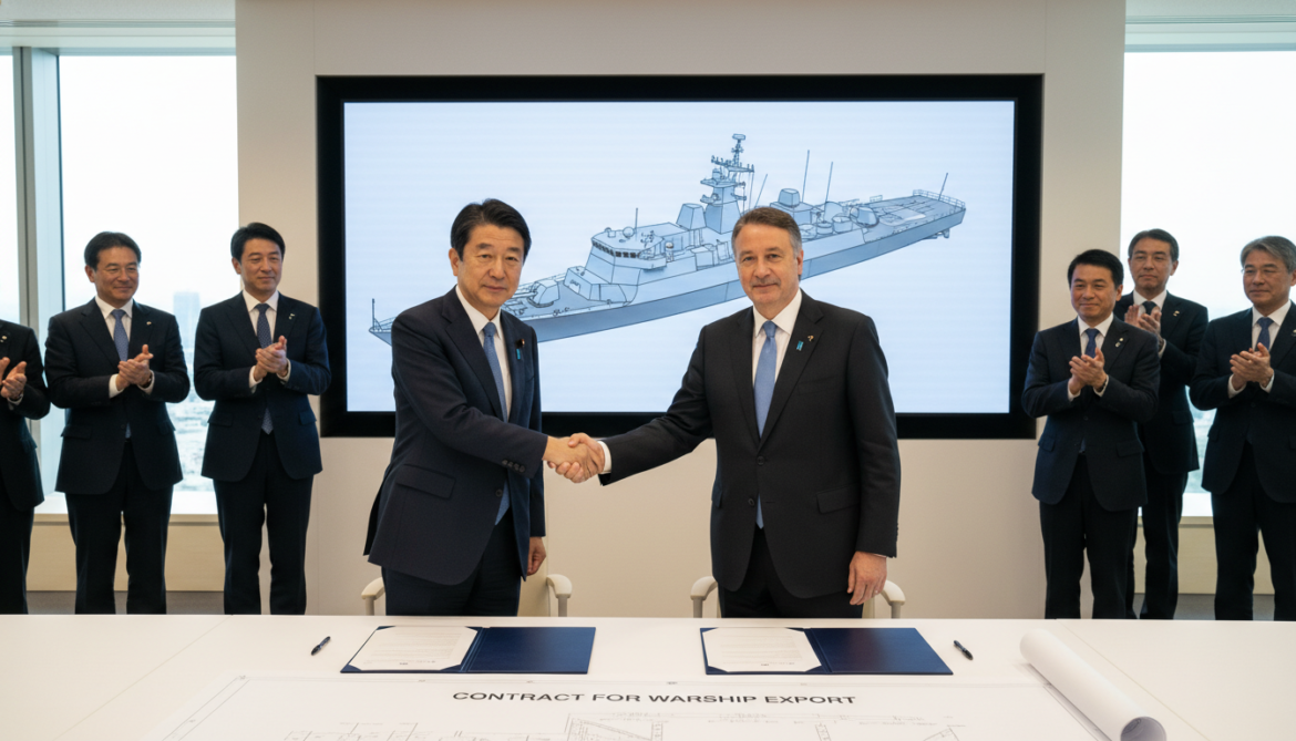 Japan signs $20 billion contract for first warship export to Australia