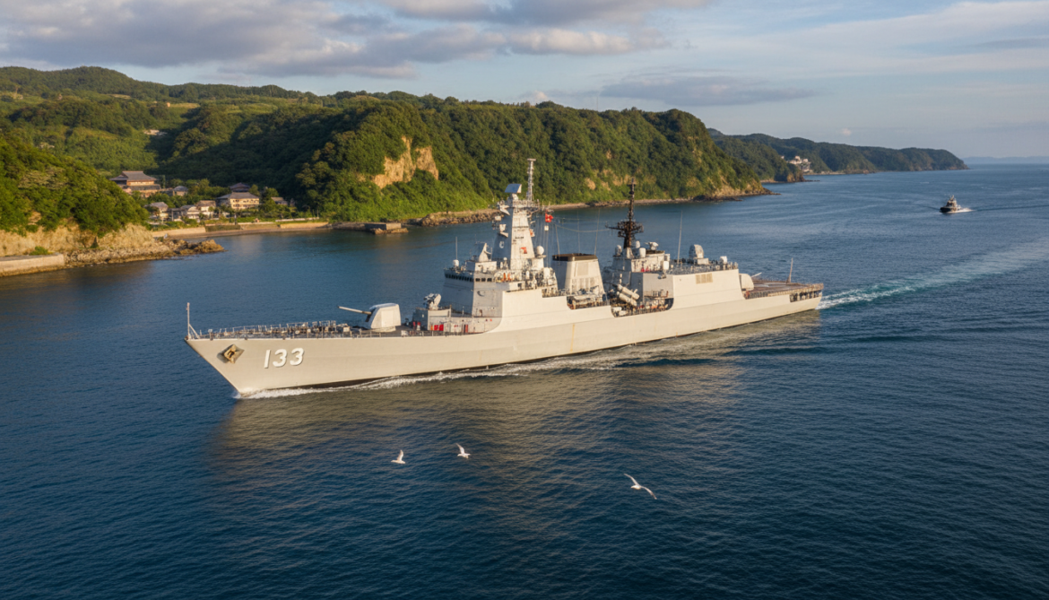 Chinese navy dispatches Type 052D destroyer Baotou through Amami Oshima waterway