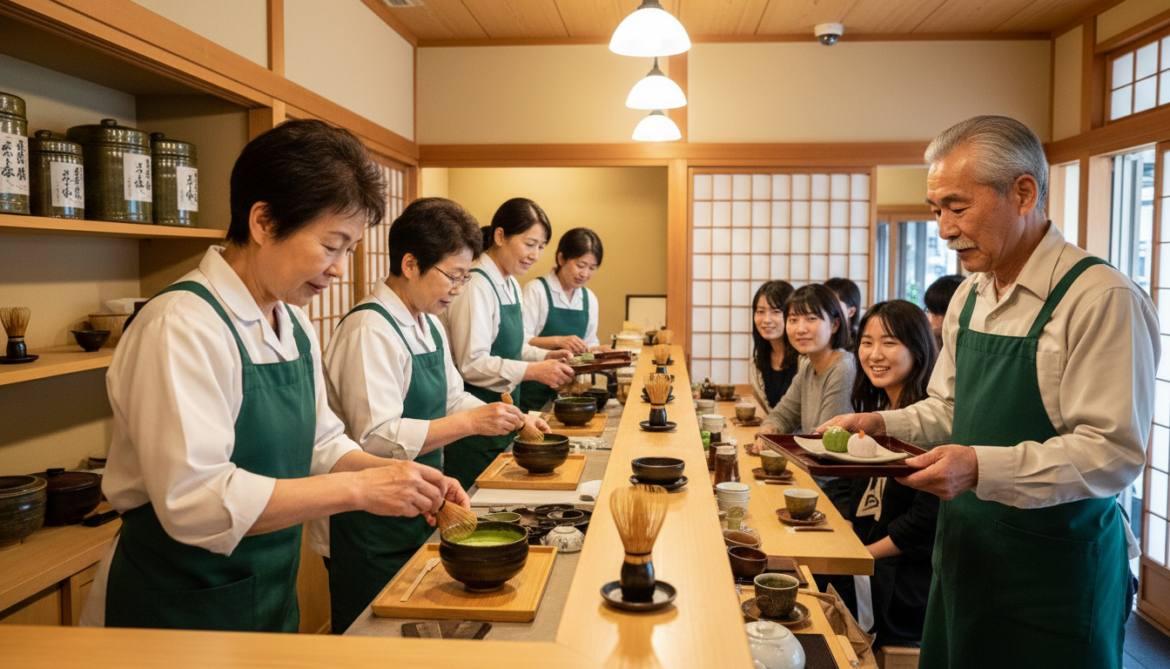 Shibuya Matcha Cafe G-Cha and Ba-Cha Showcases Senior-Run Hospitality