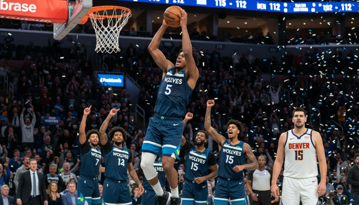 Timberwolves rally behind Anthony Edwards to beat Nuggets and tie series