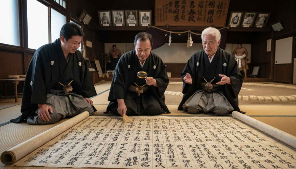 Sumo banzuke reveals three centuries of shifting rankings and careers