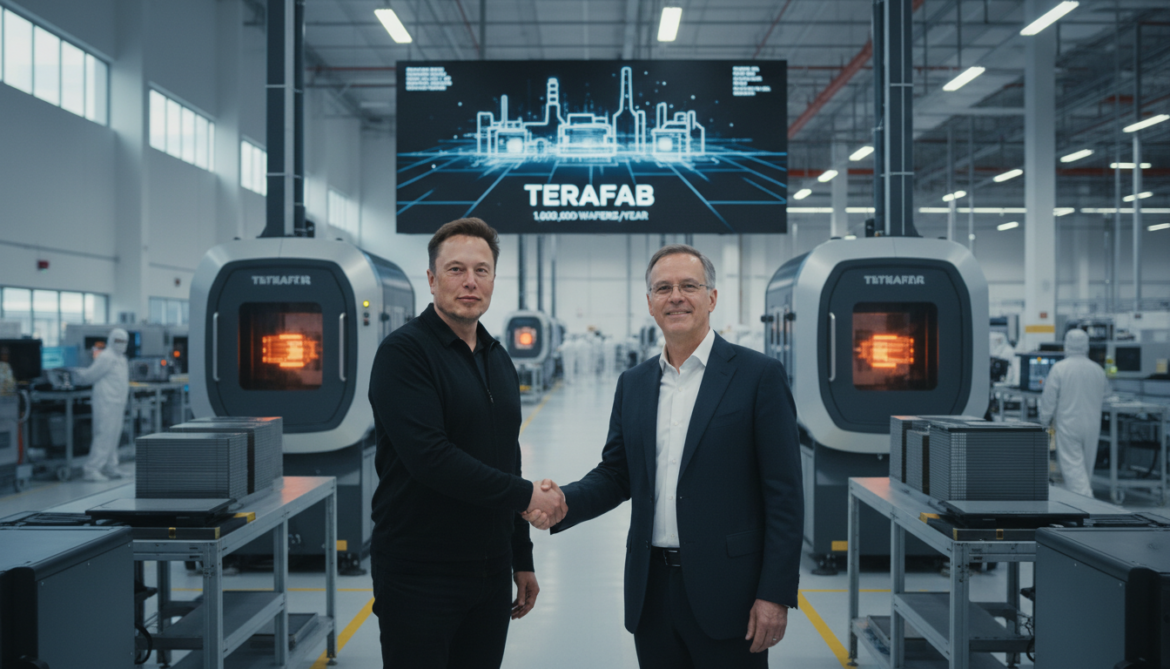 Tesla Announces Intel Partnership for Terafab Plant Aiming One Million Wafers