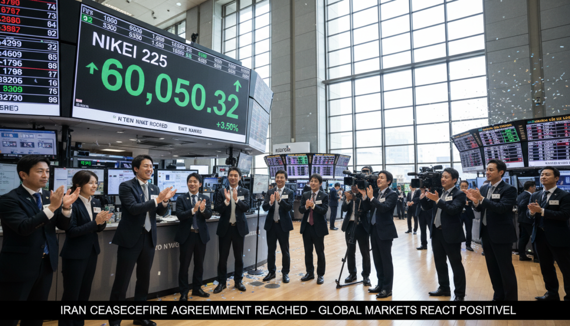 Nikkei Surges Past 60,000 as Tokyo Market Rallies on Iran Ceasefire