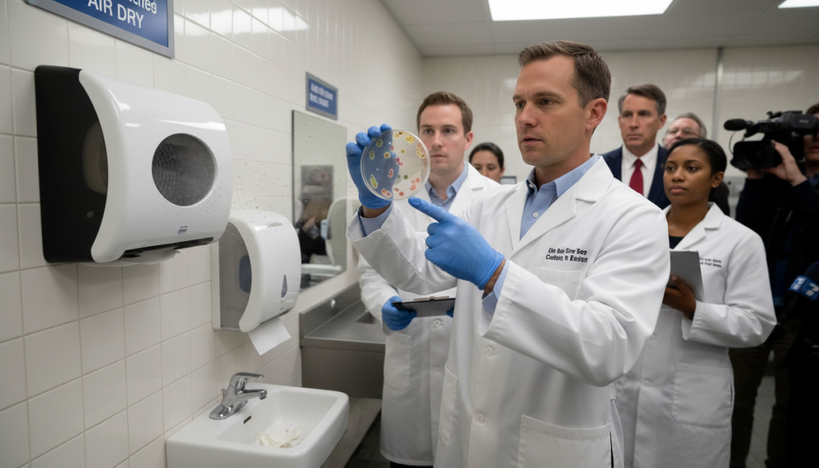 Jet Hand Dryers Spread Far More Bacteria Than Paper Towels