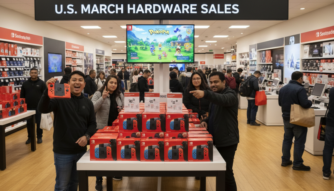Nintendo Switch 2 Tops U.S. March Hardware Sales as Pokopia Fuels Surge