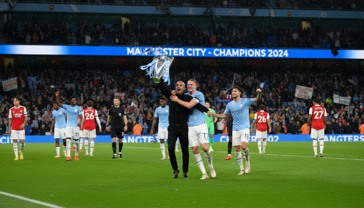 Manchester City ends Arsenal's six-month reign, relegates Burnley at Turf Moor