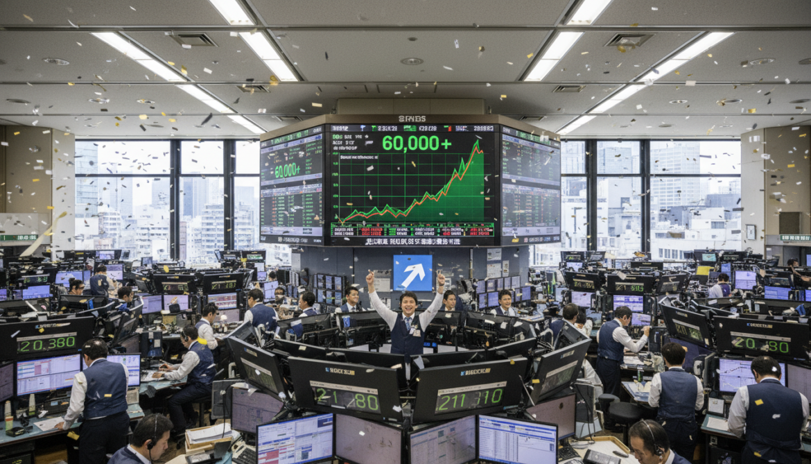 Nikkei surges past 60,000 in intraday high as tech rally lifts Tokyo