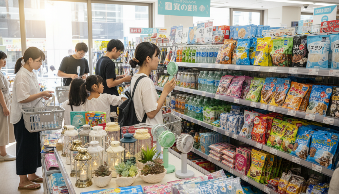 100-Yen Shops in Japan Offer Budget Summer Decor Finds and Snacks