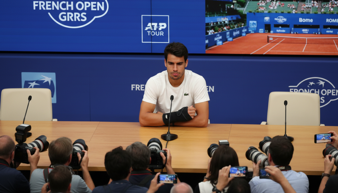 Carlos Alcaraz withdraws from French Open and Italian Open with wrist injury