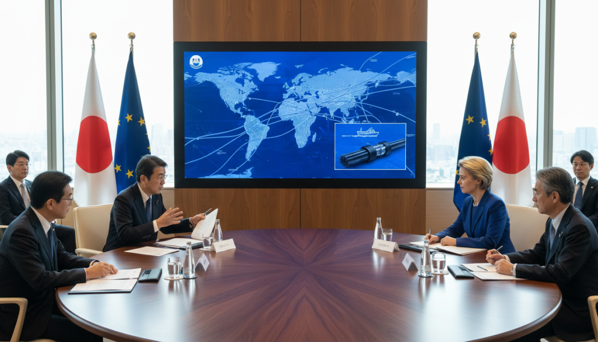 Japan and EU Announce Cooperation on Submarine Cable Protection Amid Rising Attacks