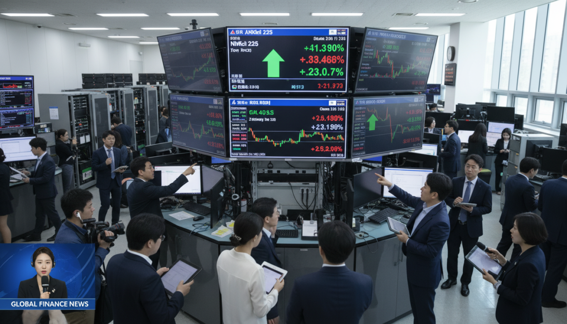 Nikkei and South Korean stocks surge as tech inflows lift Asian markets
