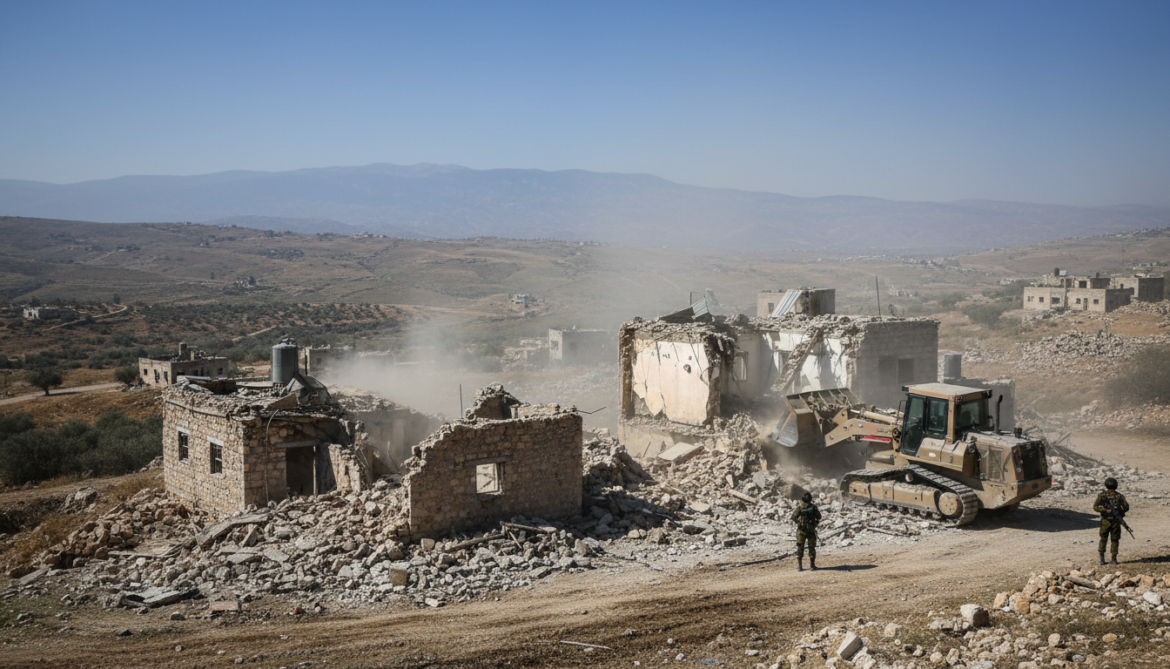 Israeli Army Conducts Systematic Demolitions of Shia Villages in Southern Lebanon