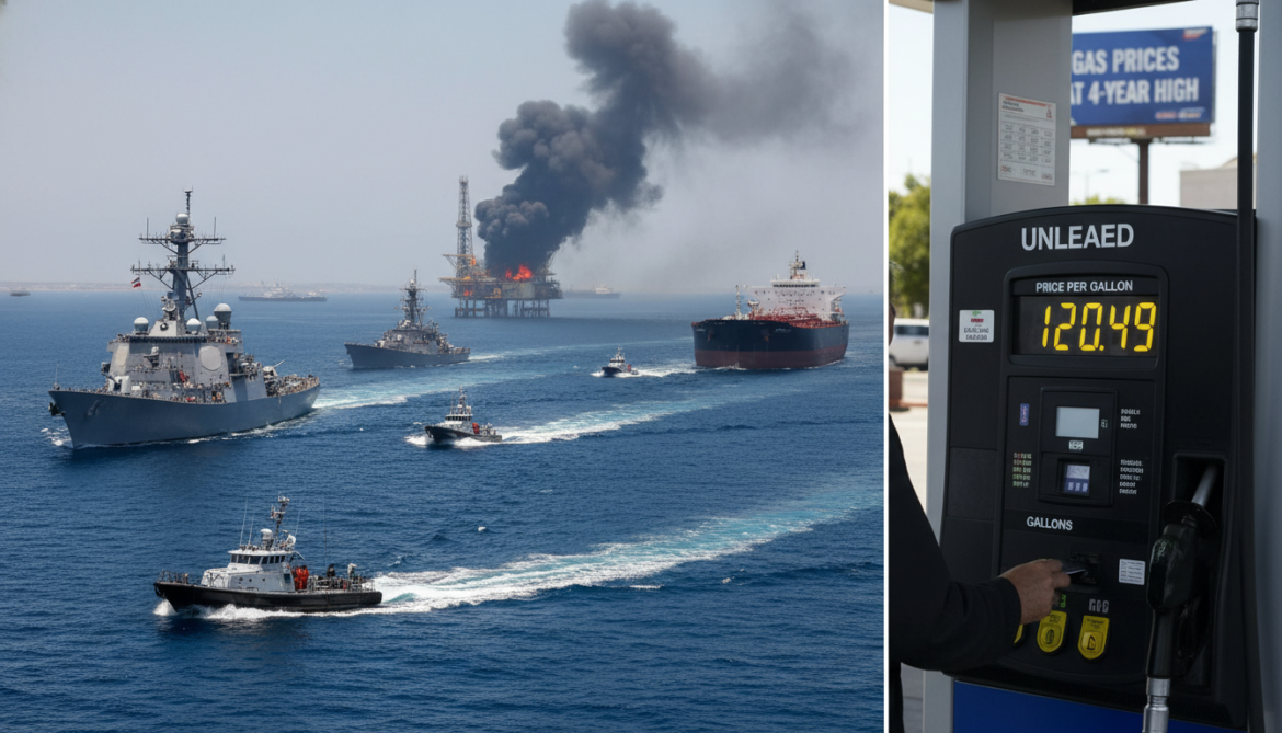 Strait of Hormuz standoff drives oil above $120 as U.S. gas hits four-year high