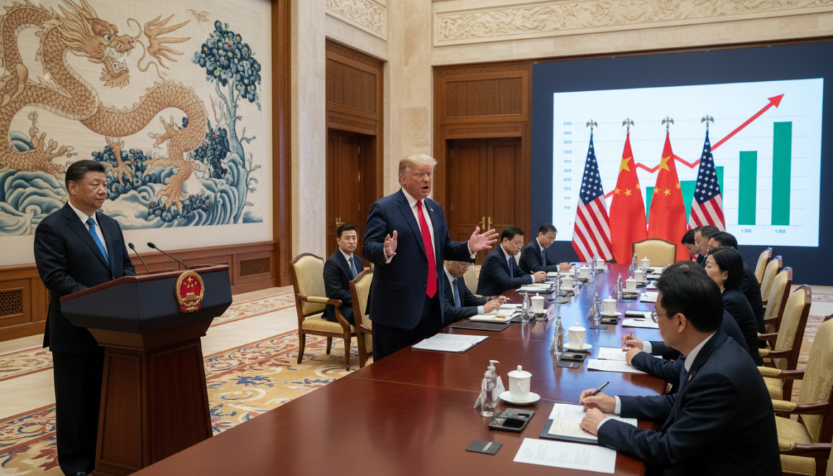 China Presses for Equal Ties as Trump Maintains Dealmaking at Beijing Summit