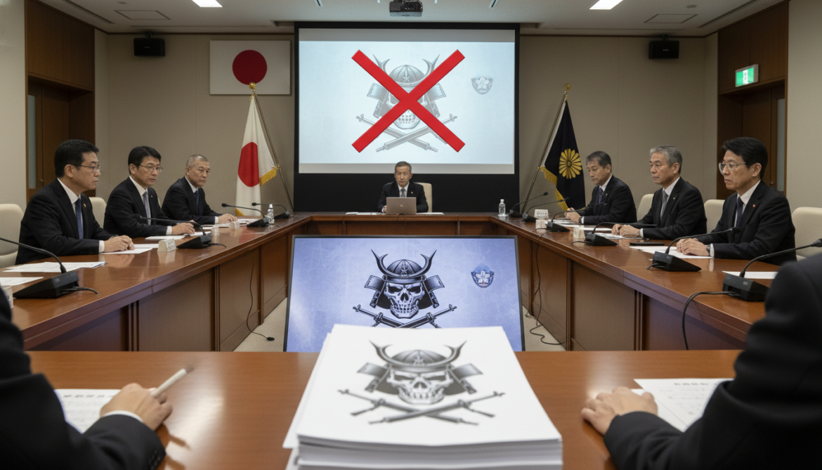 Japan Ground Self-Defense Force suspends AI-created unit logo featuring skull and rifle