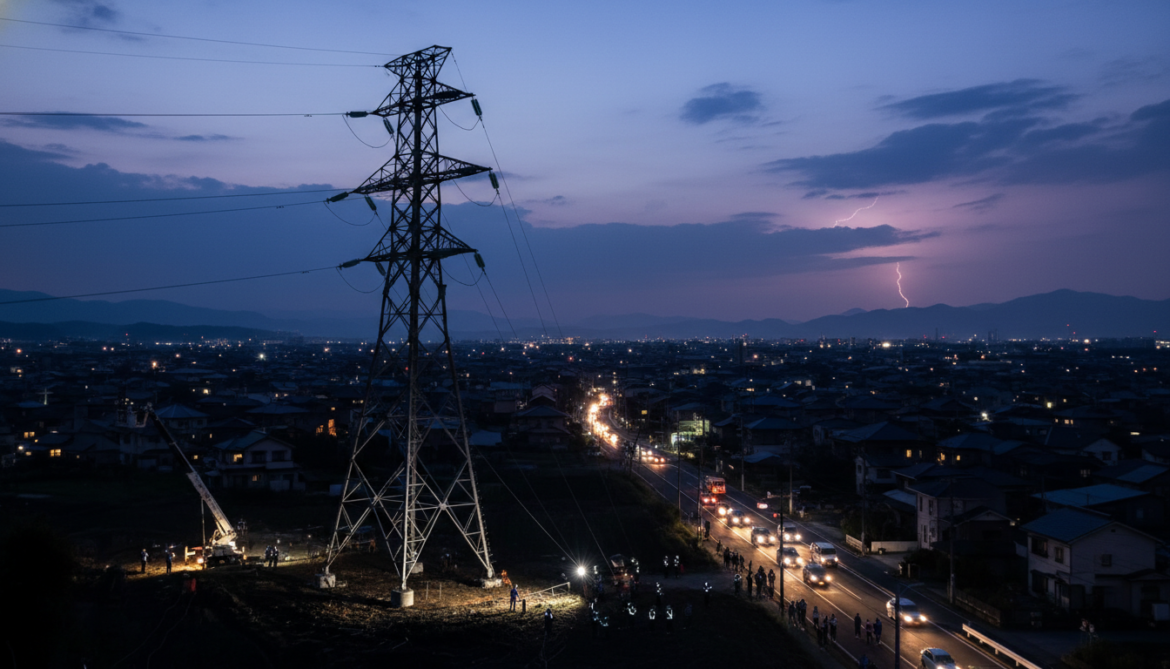 Nagano power outage cuts electricity to about 478,320 homes after lightning strike