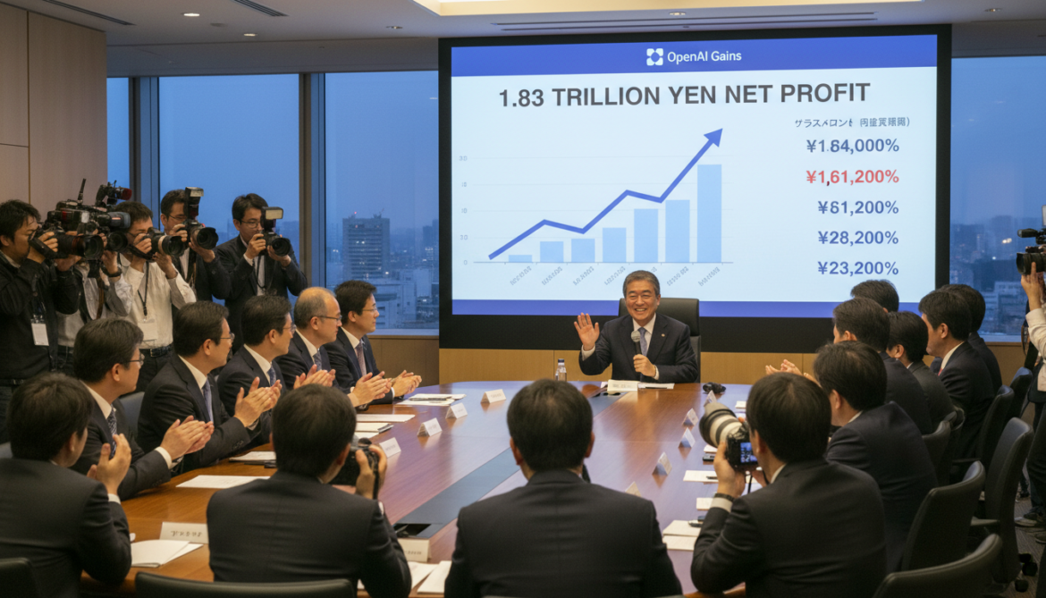 SoftBank posts Q1 net profit of 1.83 trillion yen on OpenAI gains