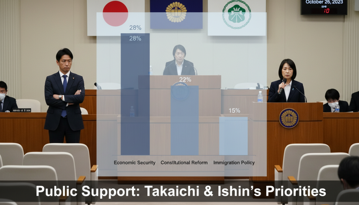 Survey Finds Low Public Support for Takaichi and Ishin's Three Priorities