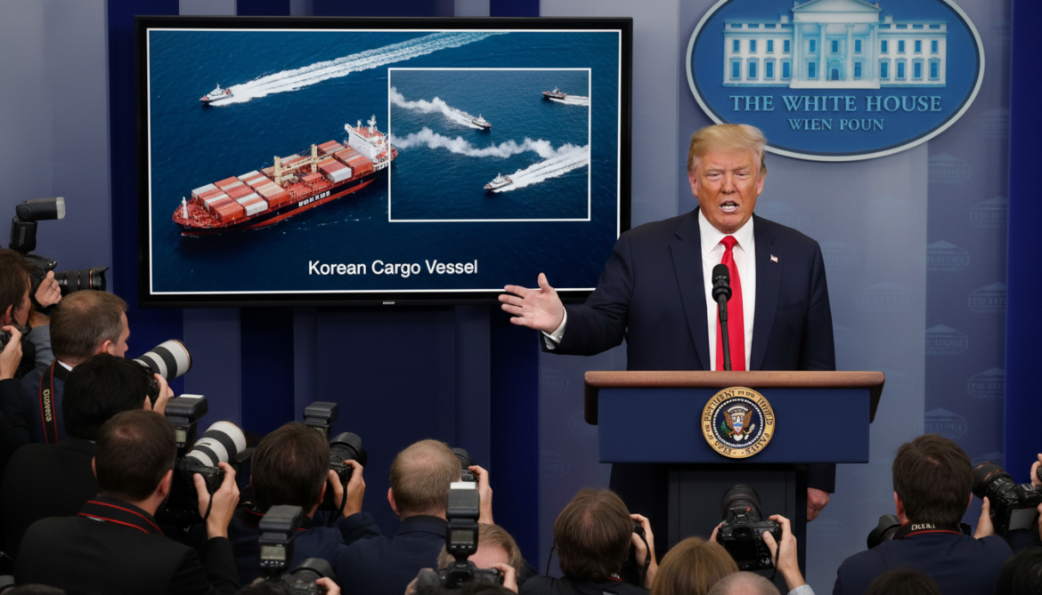 Trump accuses Iran of attacking Korean cargo ship as US strikes boats