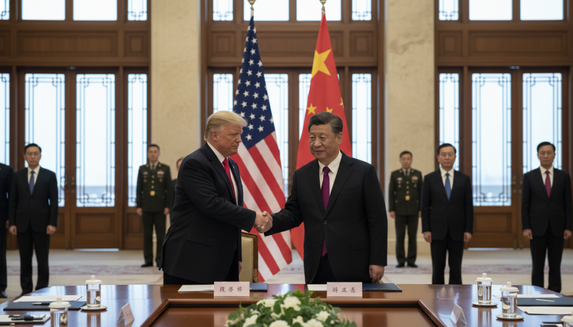 Trump meets Xi in Beijing to ease trade tensions and discuss Taiwan