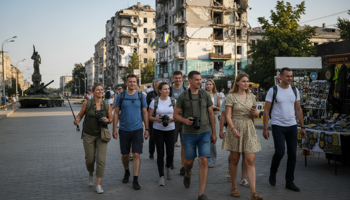 Ukraine Wartime Tourism Draws European Tourists Despite Travel Warnings