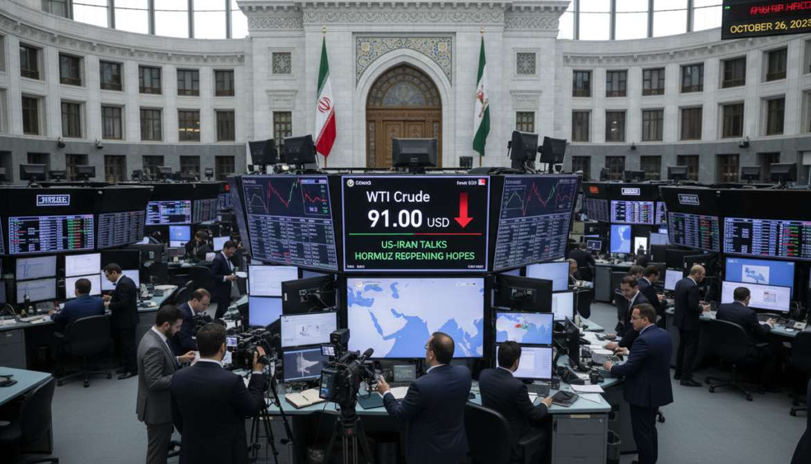 WTI futures fall to $91 as US-Iran talks fuel Hormuz reopening hopes