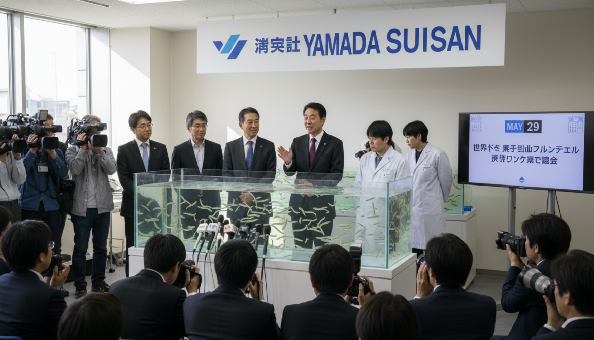 World's first full-cycle cultivated eel trial launched May 29 by Yamada Suisan