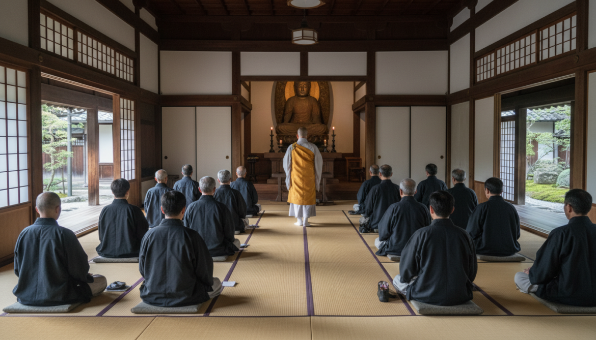 Zazen meditation at Ryuunji temple offers Tokyo middle-aged a weekly reset