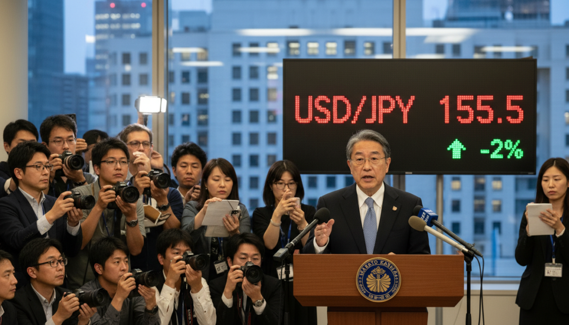 Yen surges against the dollar to 155.5 after Japan's currency diplomat warns