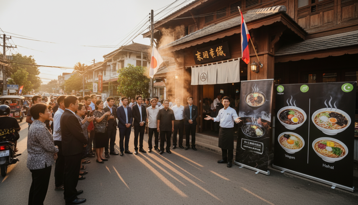 Tentakaku opens Toyama Black ramen in Vientiane, readies vegan, halal for Europe, Middle East
