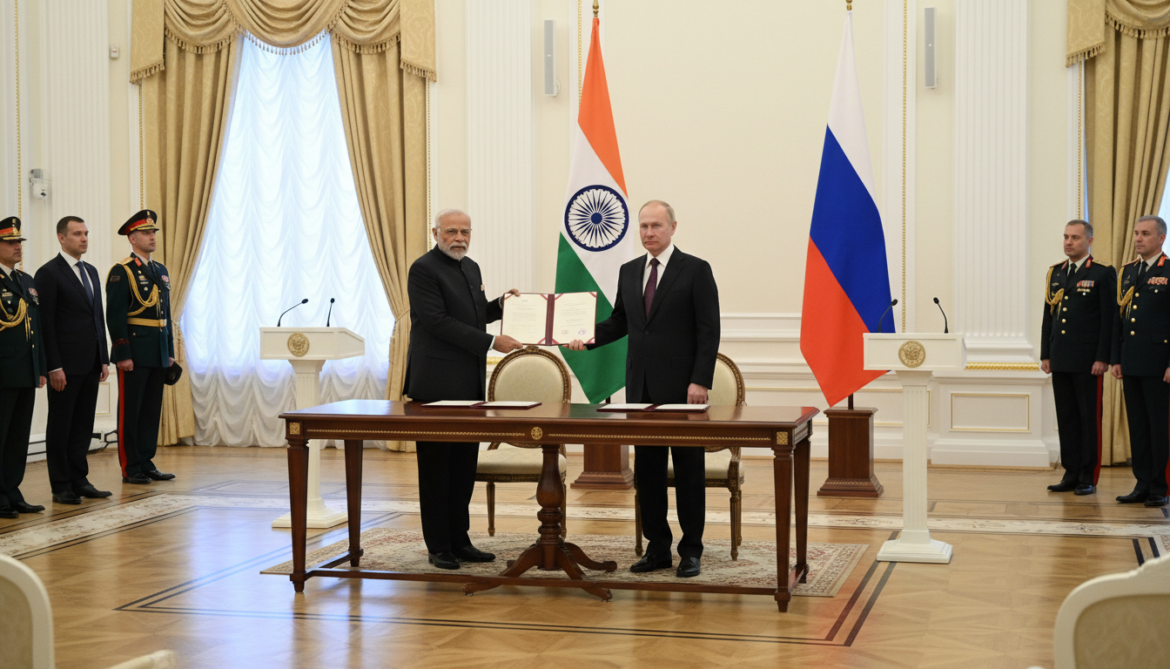 India and Russia sign defense pact to share bases, station 3,000 troops
