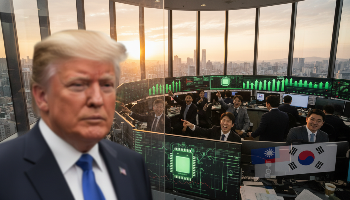 Asian stocks surge after Trump hints at Iran deal, chip frenzy lifts Korea Taiwan