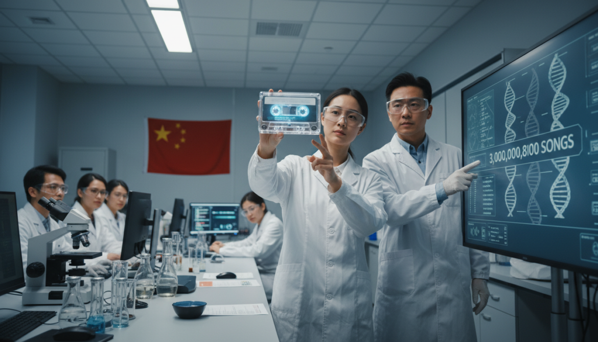 DNA cassette tape developed by Chinese researchers could store 3 billion songs