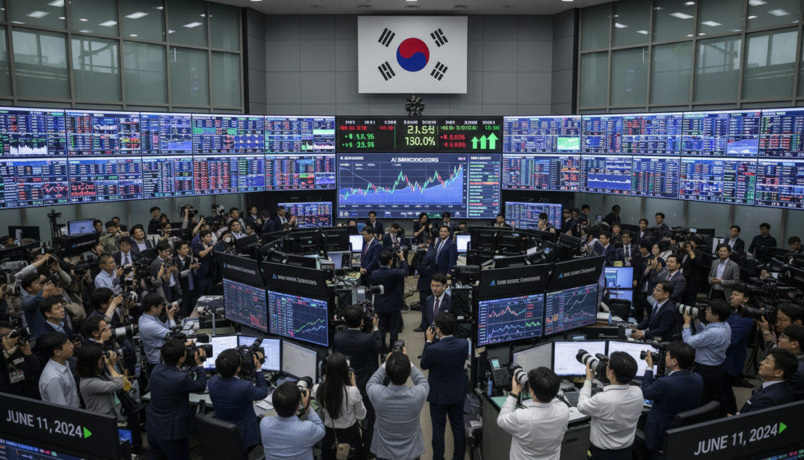 AI semiconductor stocks propel South Korea index to record high
