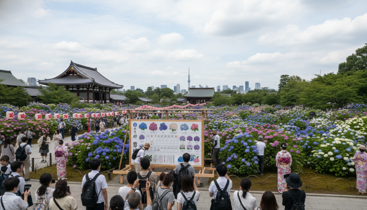 Hydrangea festivals around Tokyo announce June 2026 dates and access