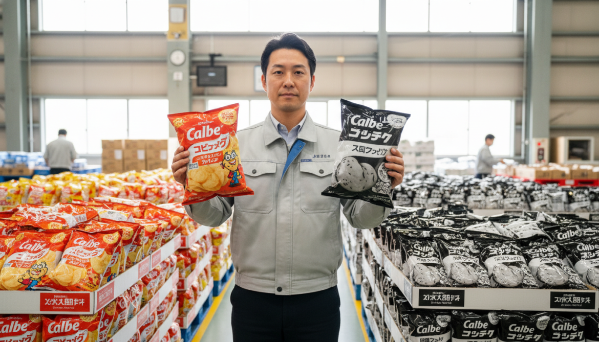 Calbee shifts potato chips packaging to black-and-white to cut ink use