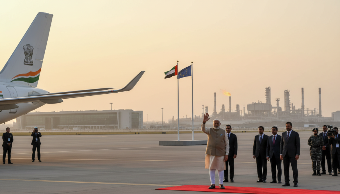 Modi begins UAE and European tour to bolster India's energy security