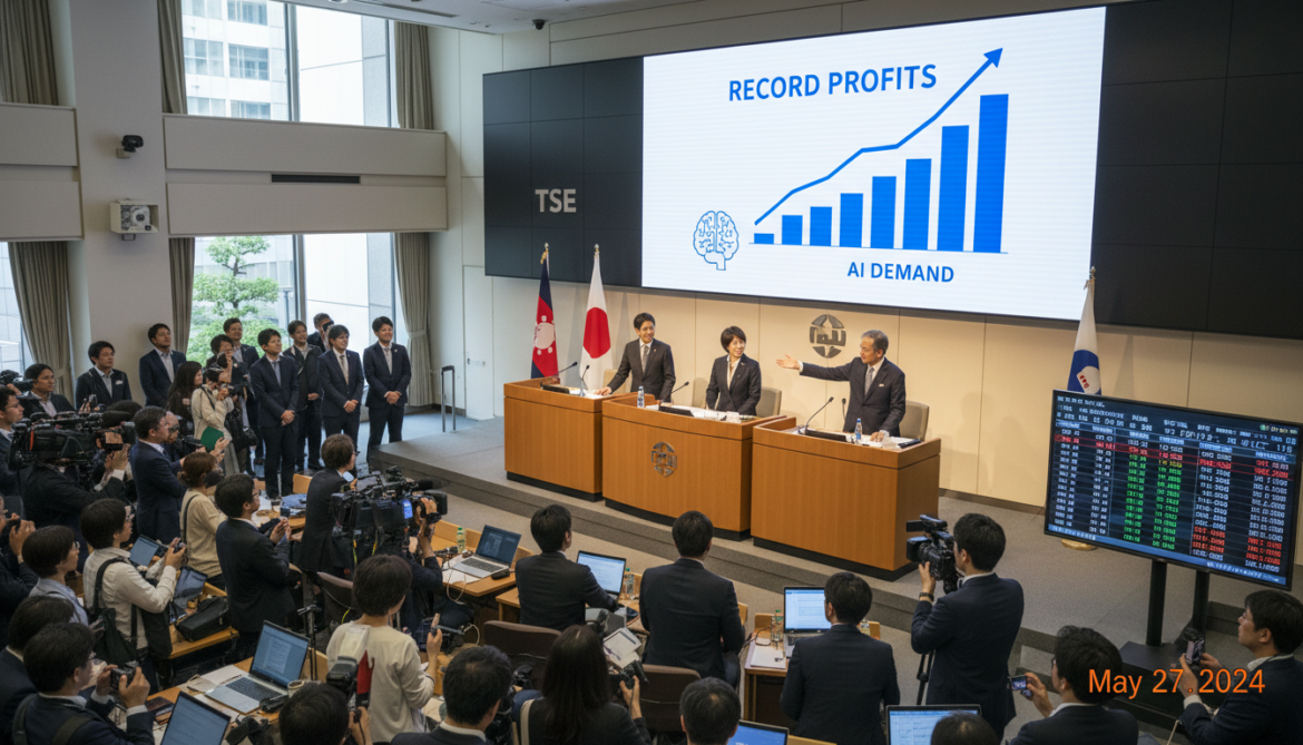 Japanese companies project sixth straight year of record profits on AI demand