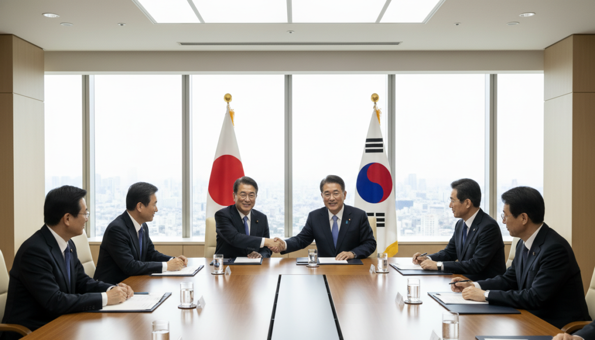 Japan and South Korea leaders meet for second summit to deepen ties