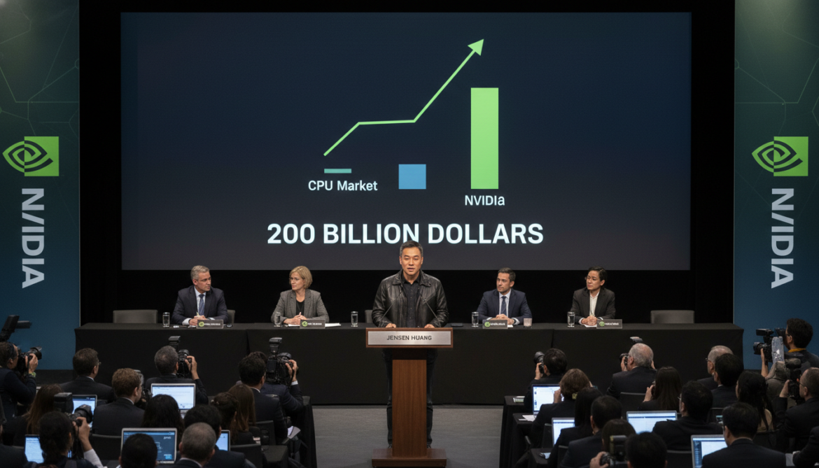 Nvidia targets $200 billion CPU market to become world-leading supplier