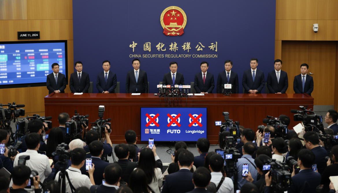 China's securities regulator penalizes Tiger Brokers, Futu and Longbridge, vows two-year crackdown